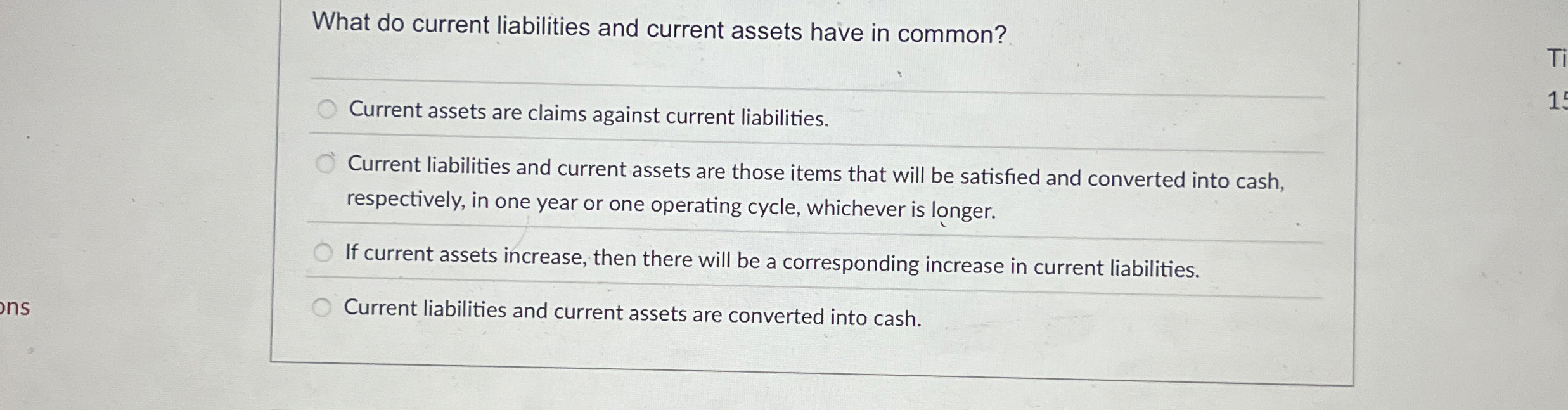 What do current liabilities and current assets