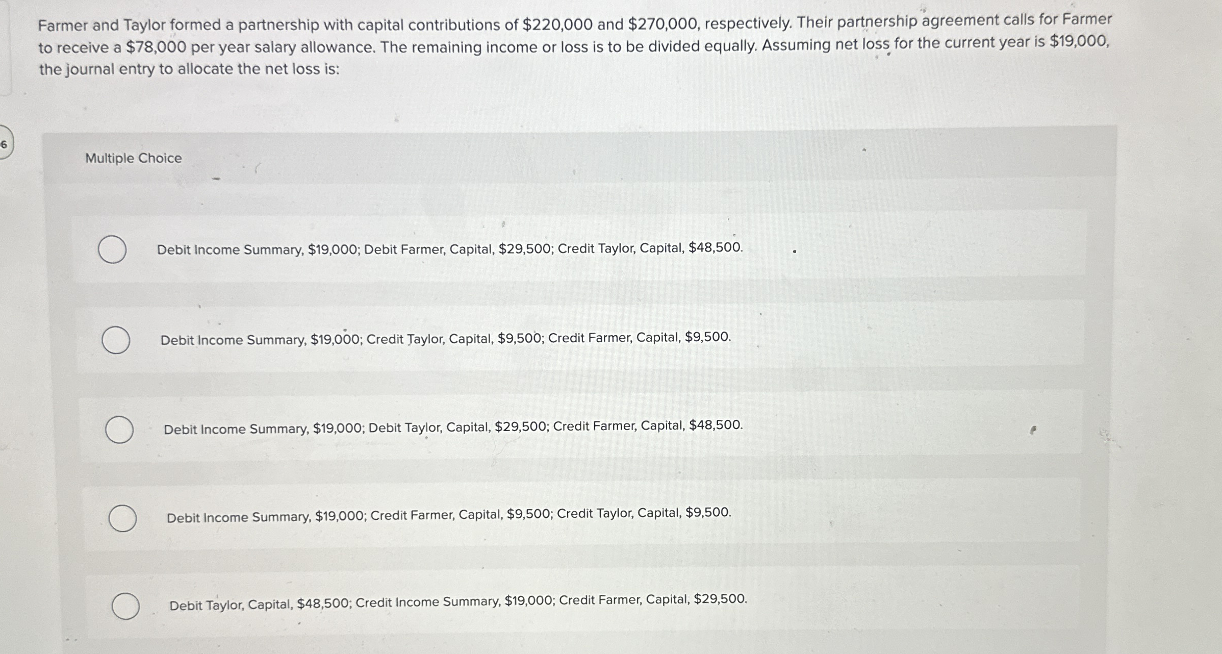 Farmer and Taylor formed a partnership with