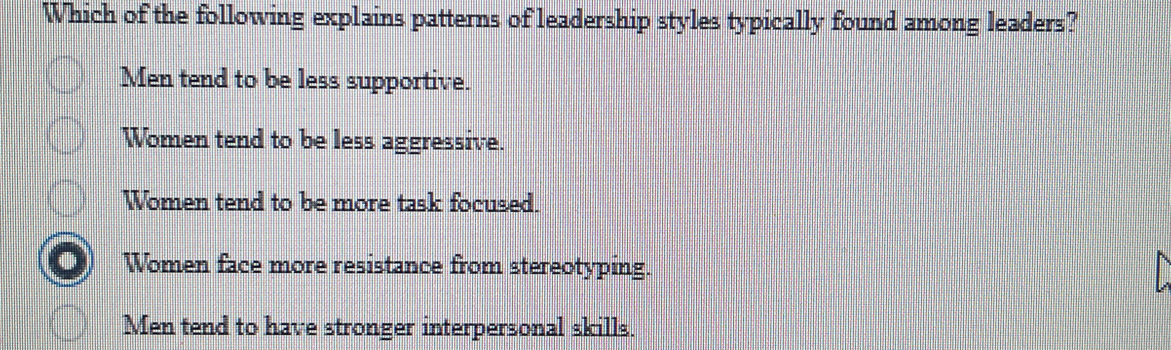 Which of the following explains patterns of