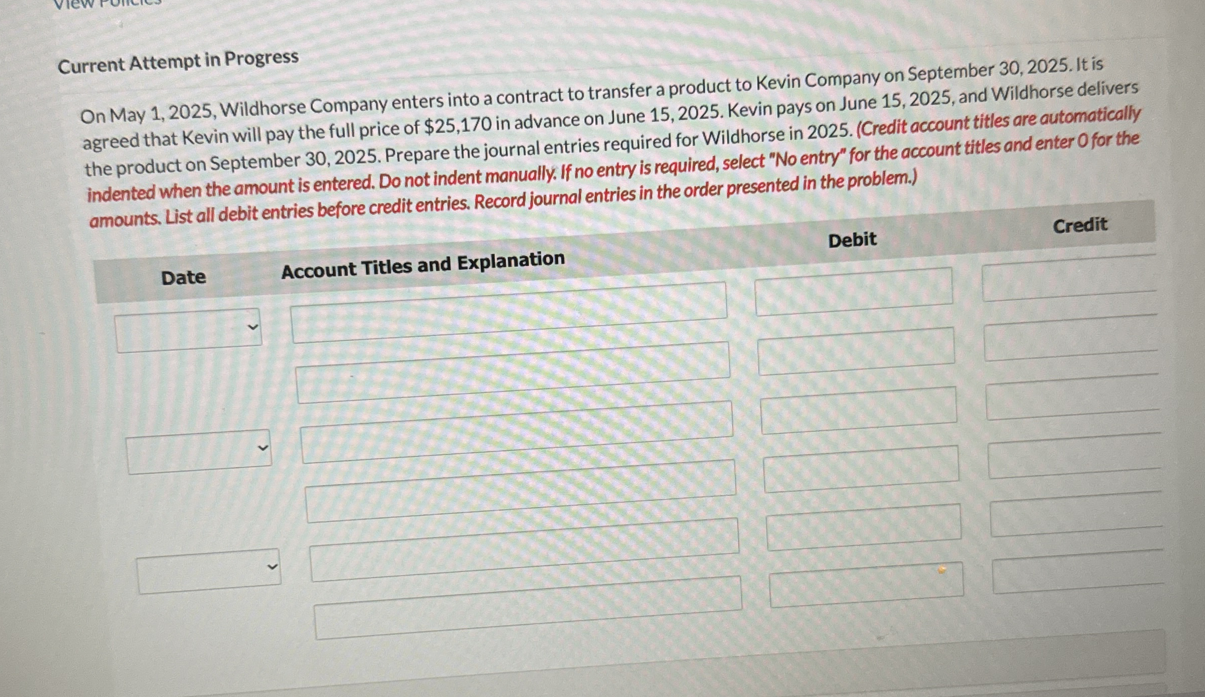 Current Attempt in Progress On May 1 , 2 0 2 5 ,