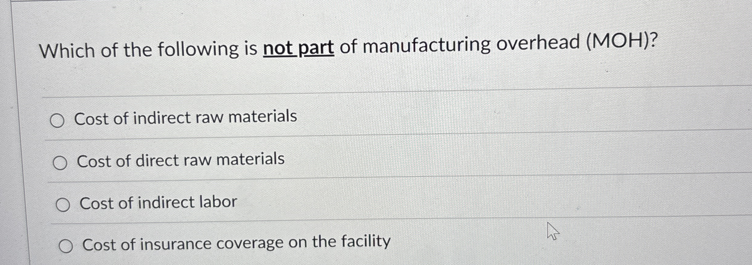 Which of the following is not part of