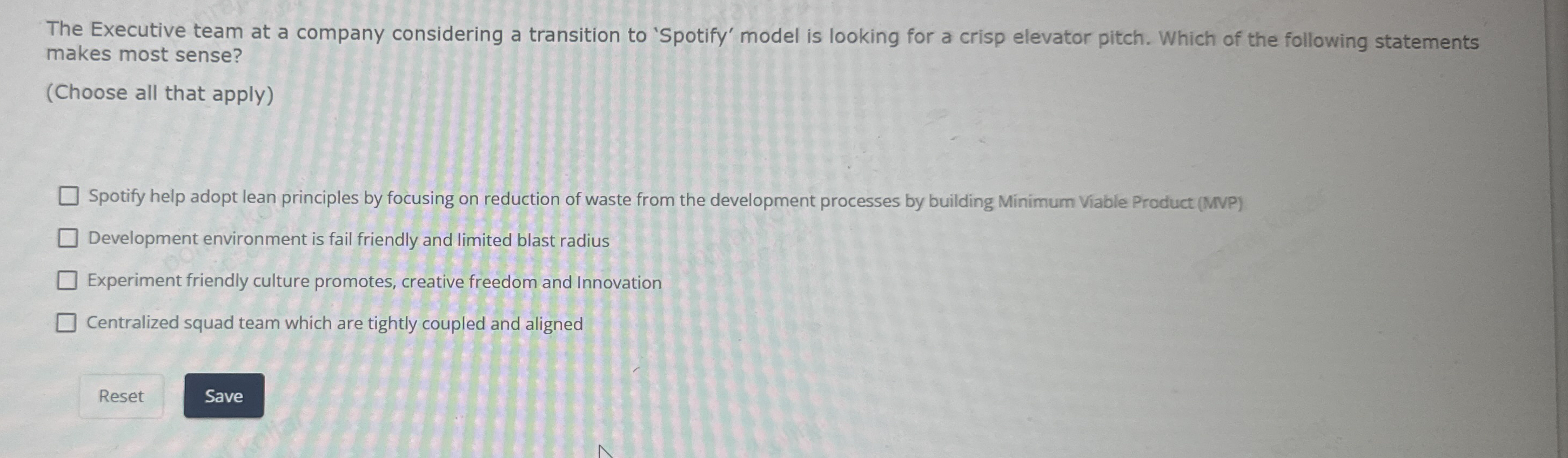 The Executive team at a company considering a