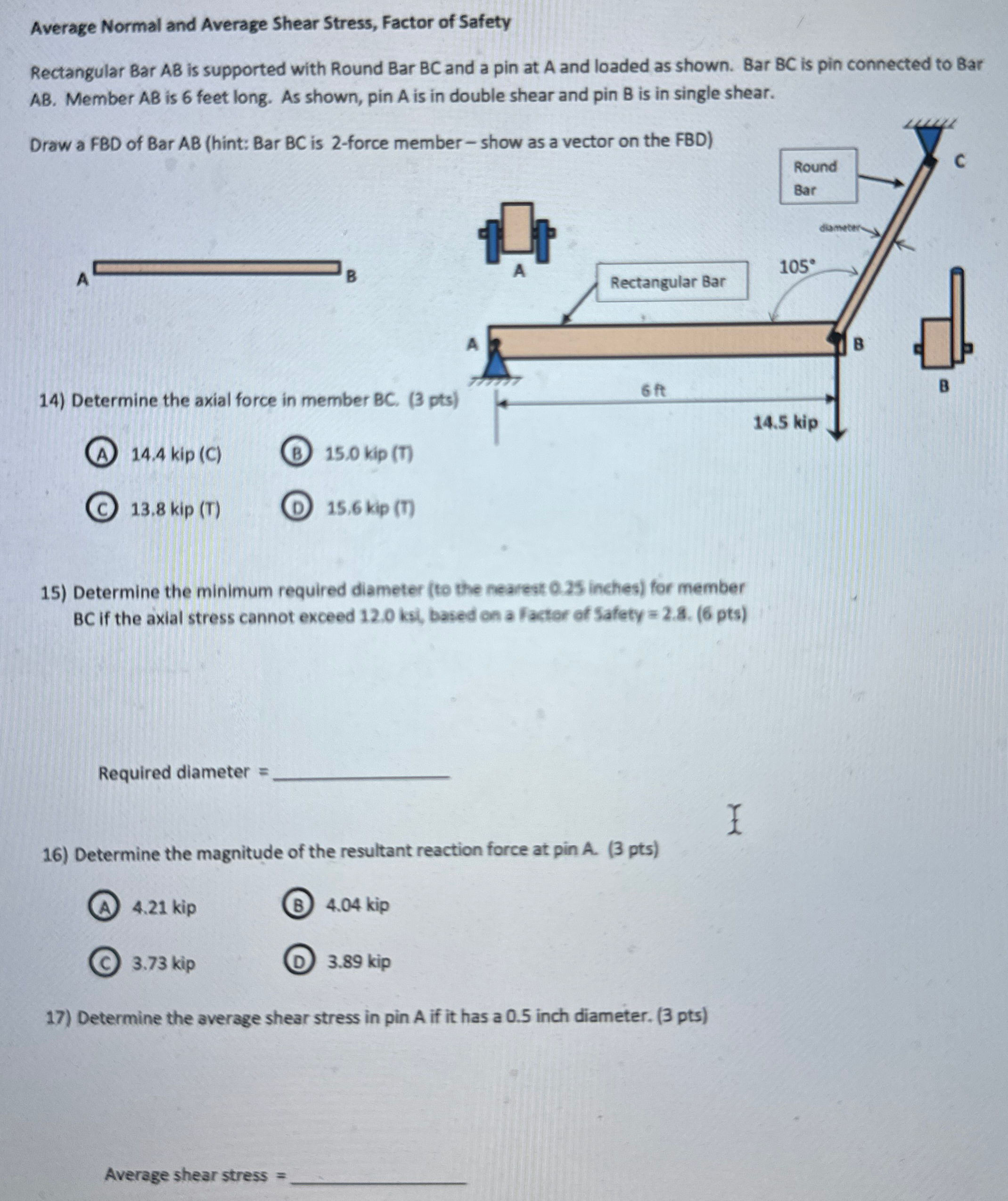 Average Normal and Average Shear Stress, Factor