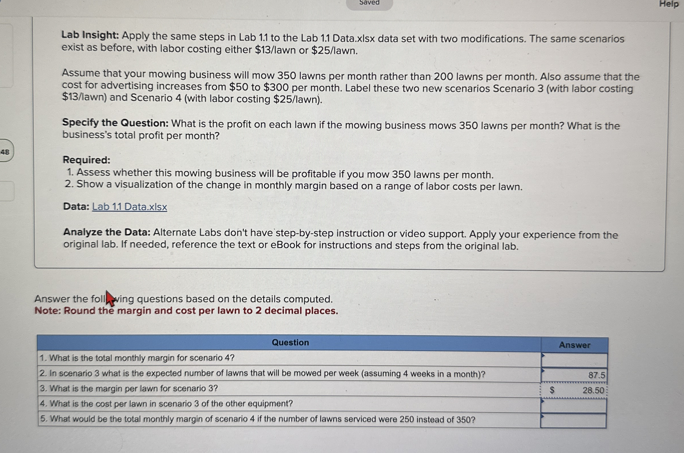 Saved Help Lab Insight: Apply the same steps in