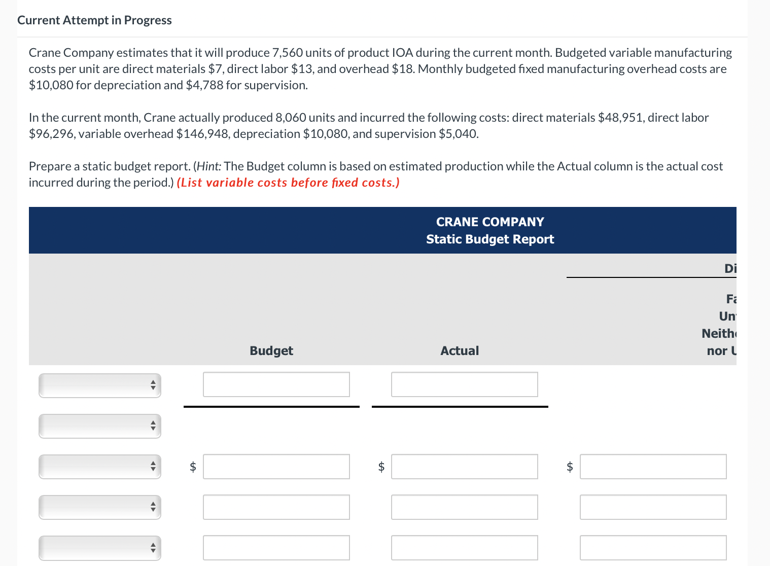 Current Attempt in Progress Crane Company