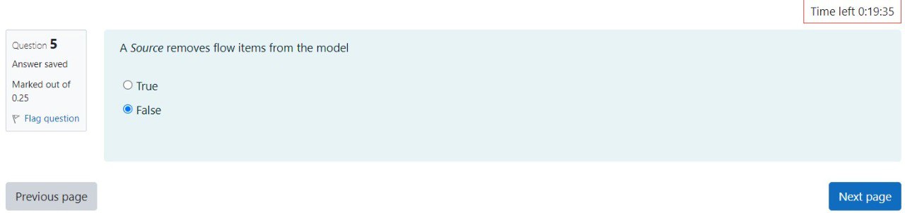 Question 5 In Flex Sim Softwere A Source removes