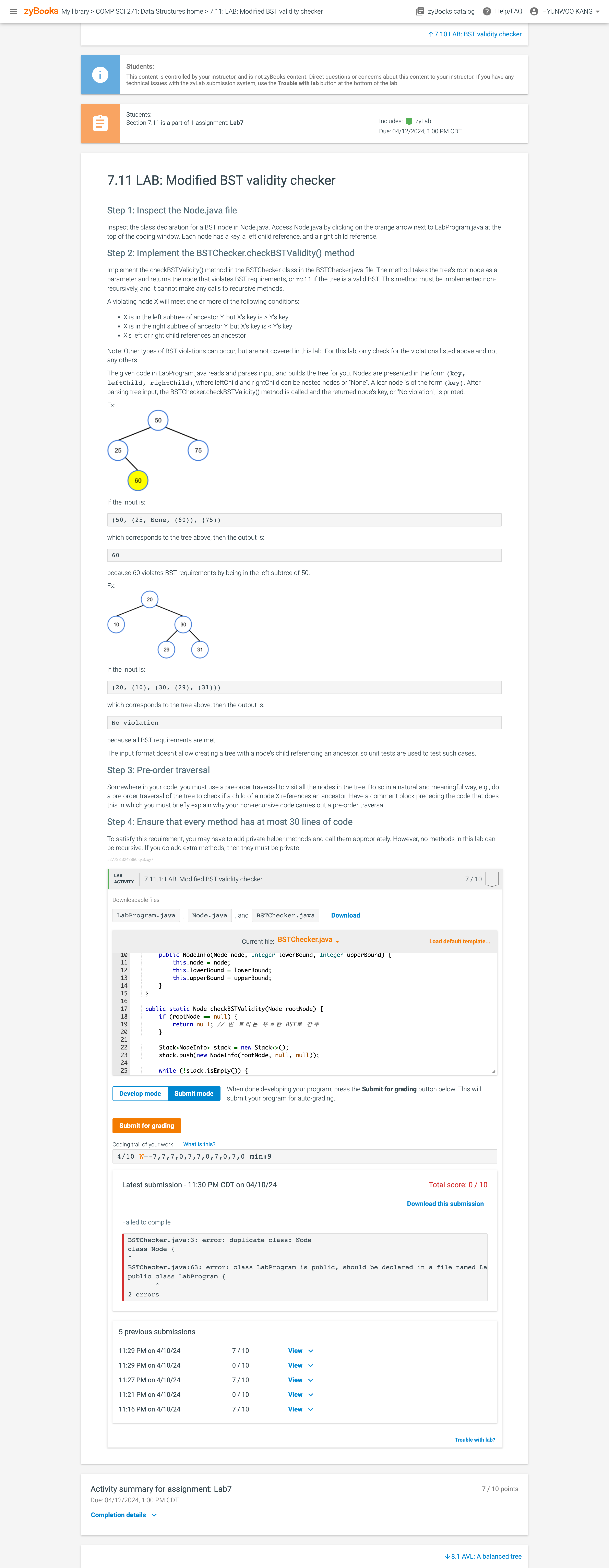 Note that code should must be in java and we are