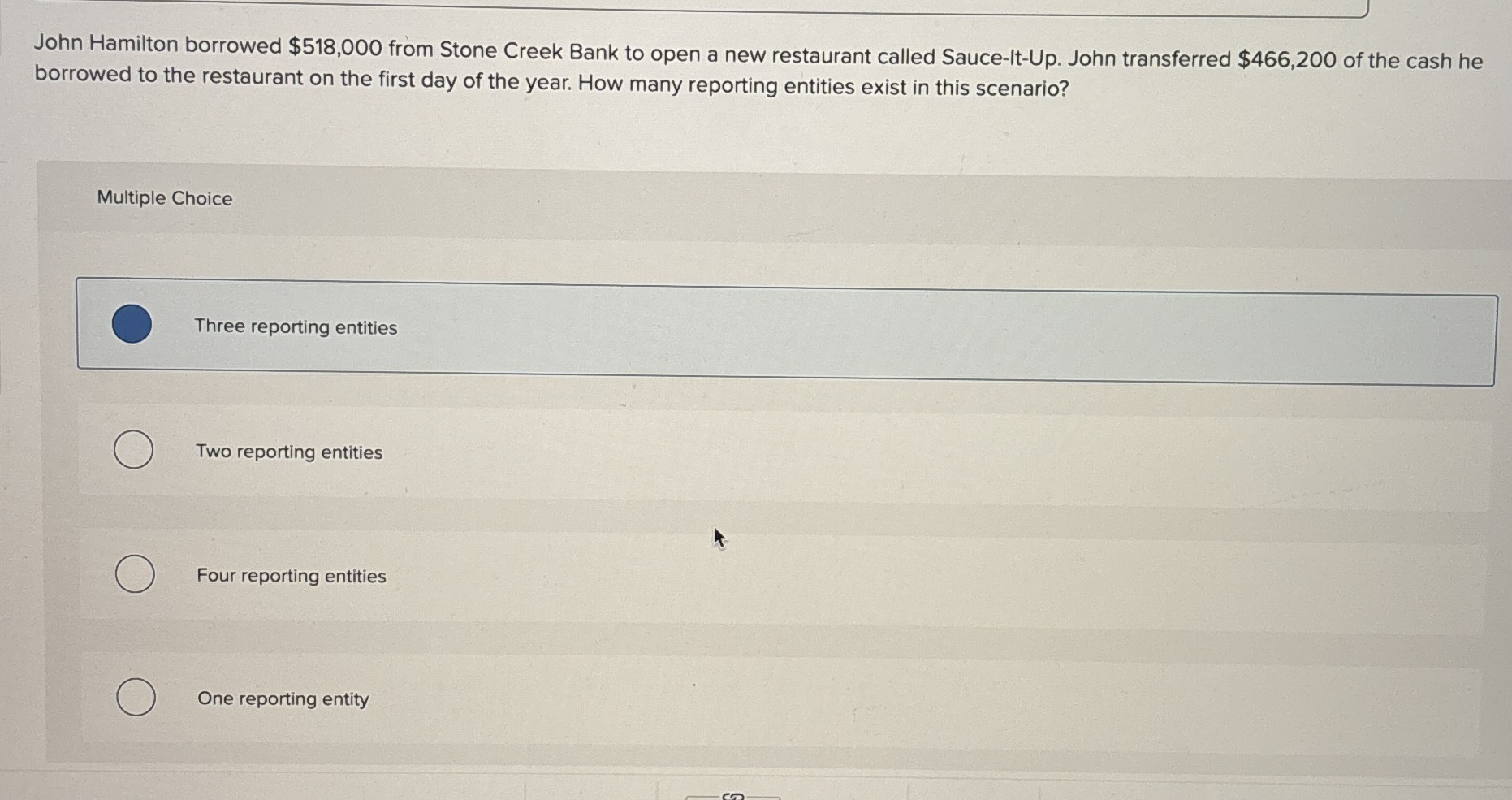 John Hamilton borrowed $ 5 1 8 , 0 0 0 from Stone