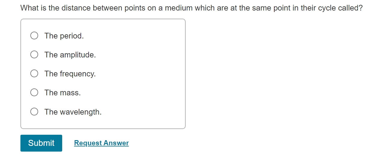 What is the distance between points on a medium