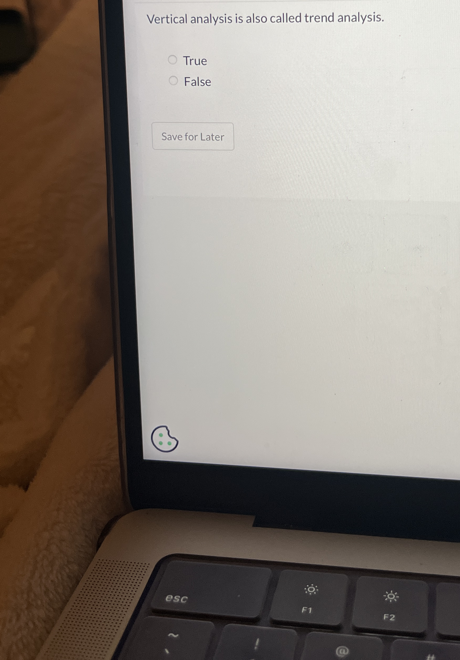 Vertical analysis is also called trend analysis.