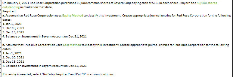 On January 1 , 2 0 2 1 Red Rose Corporation