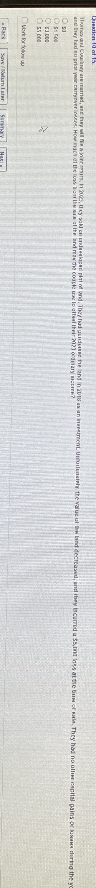 and they had no prior - year carryover losses.