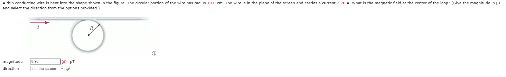 and select the direction from the options