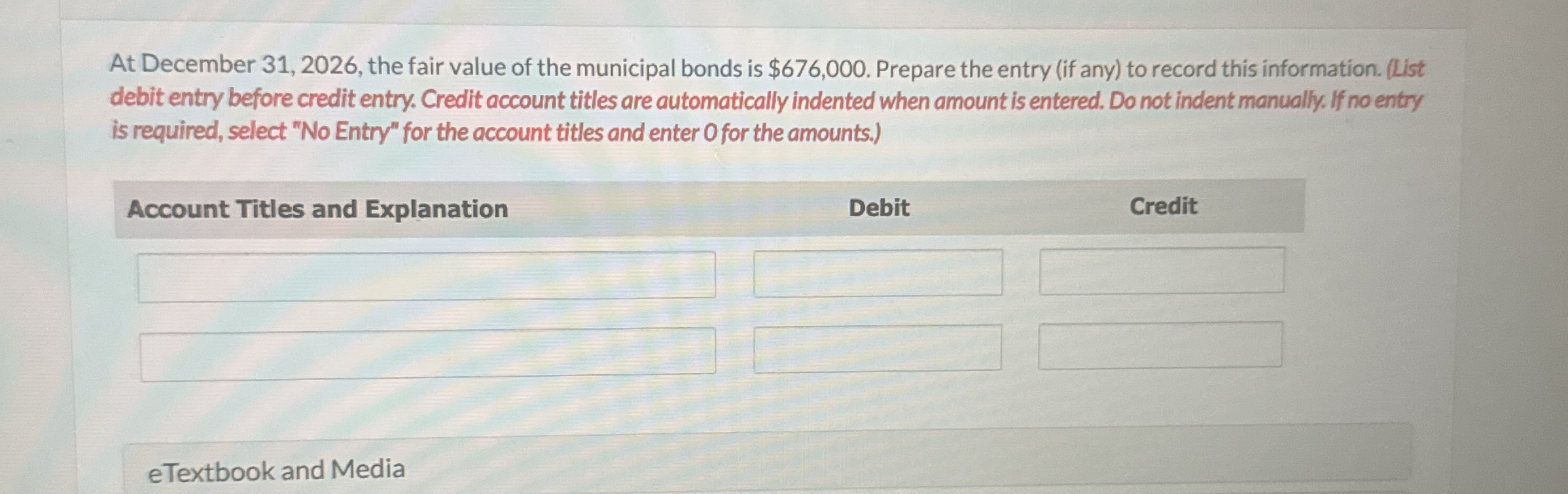 At December 3 1 , 2 0 2 6 , the fair value of the