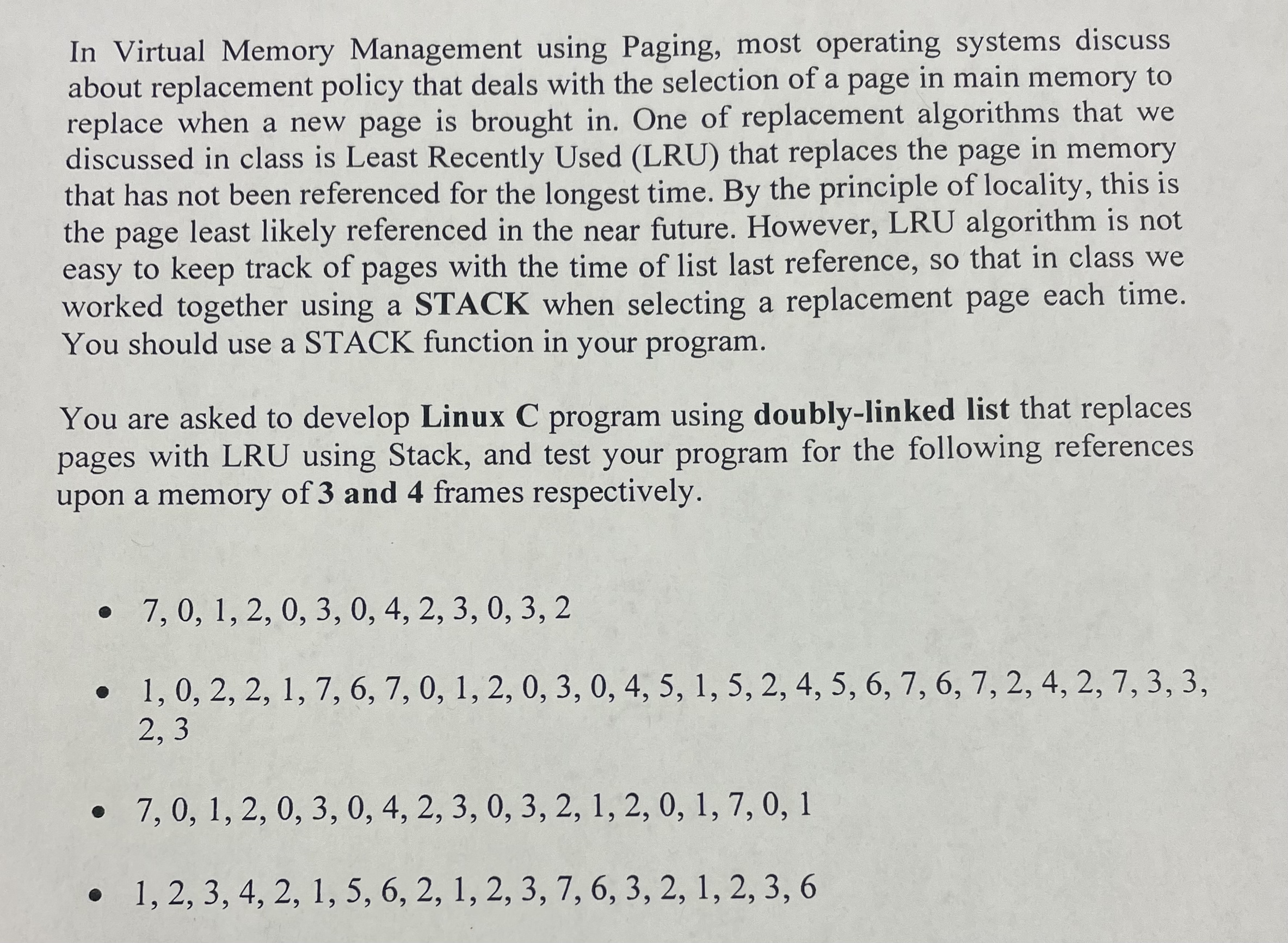 In Virtual Memory Management using Paging, most