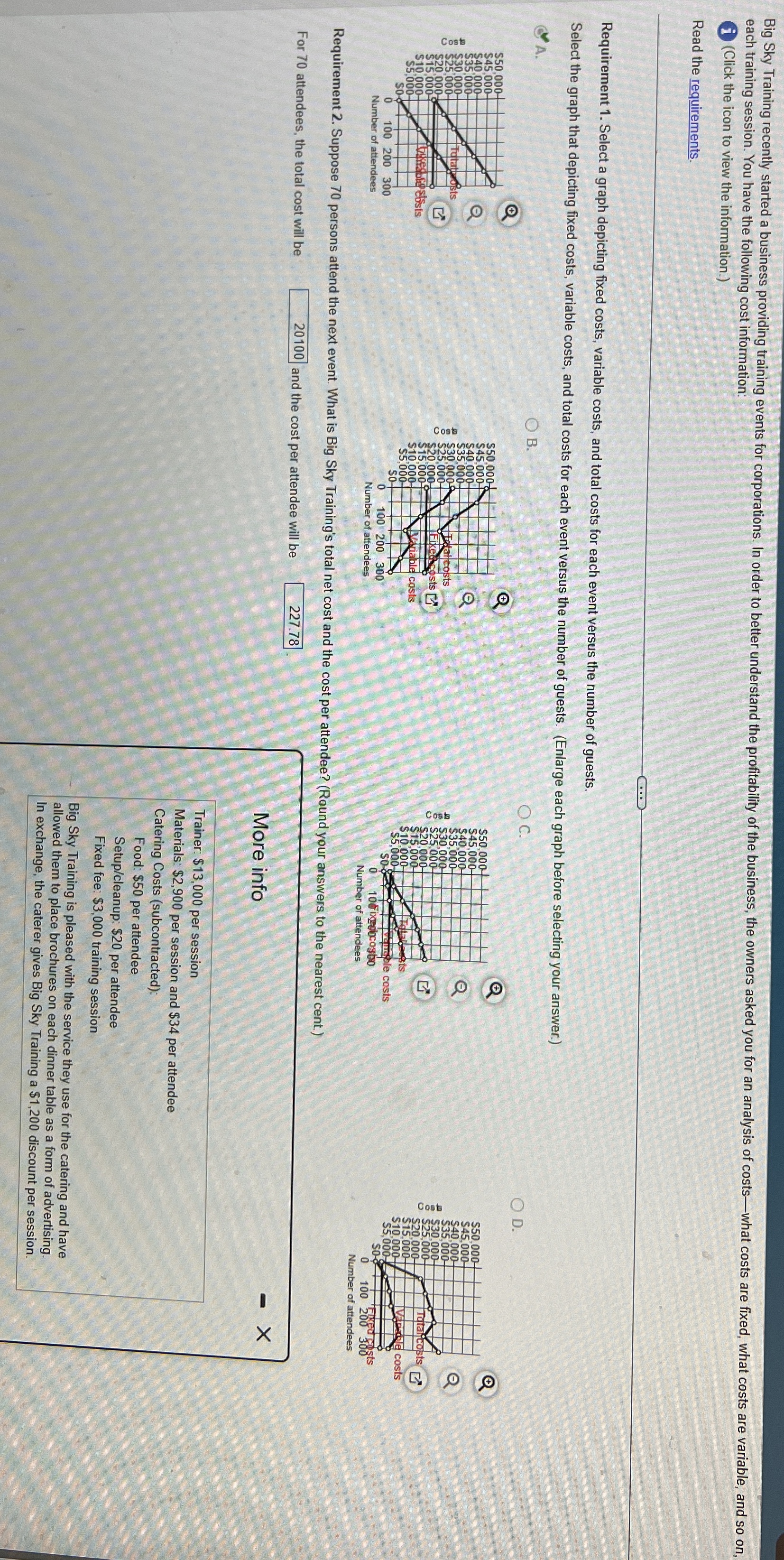 each training session. You have the following