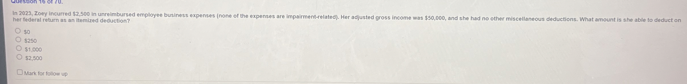 In 2 0 2 3 , zoey incurred 2 , 5 0 0 in