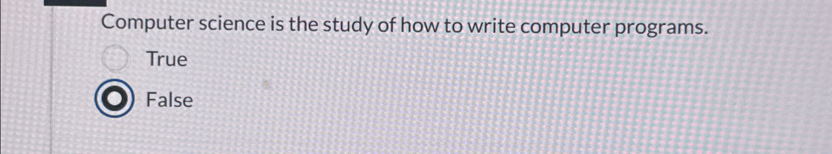 Computer science is the study of how to write