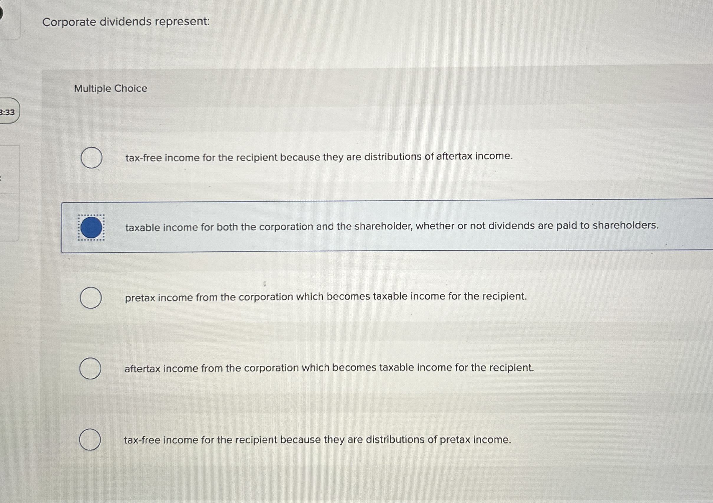 A general partner: Multiple Choice faces double