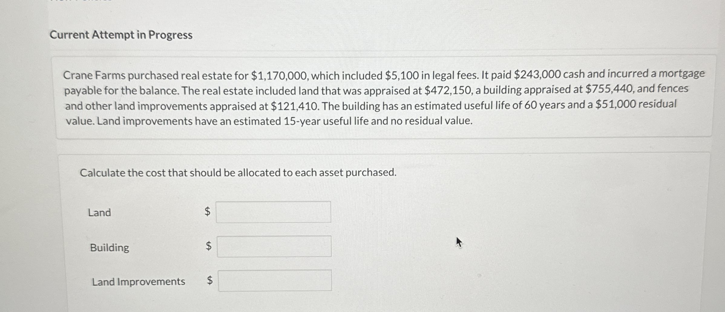 Current Attempt in Progress Crane Farms purchased