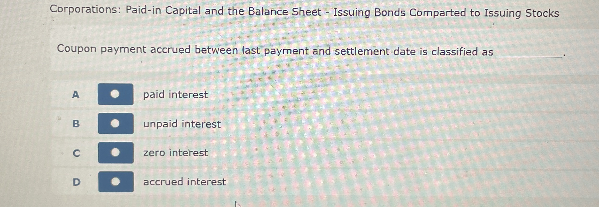 Corporations: Paid - in Capital and the Balance