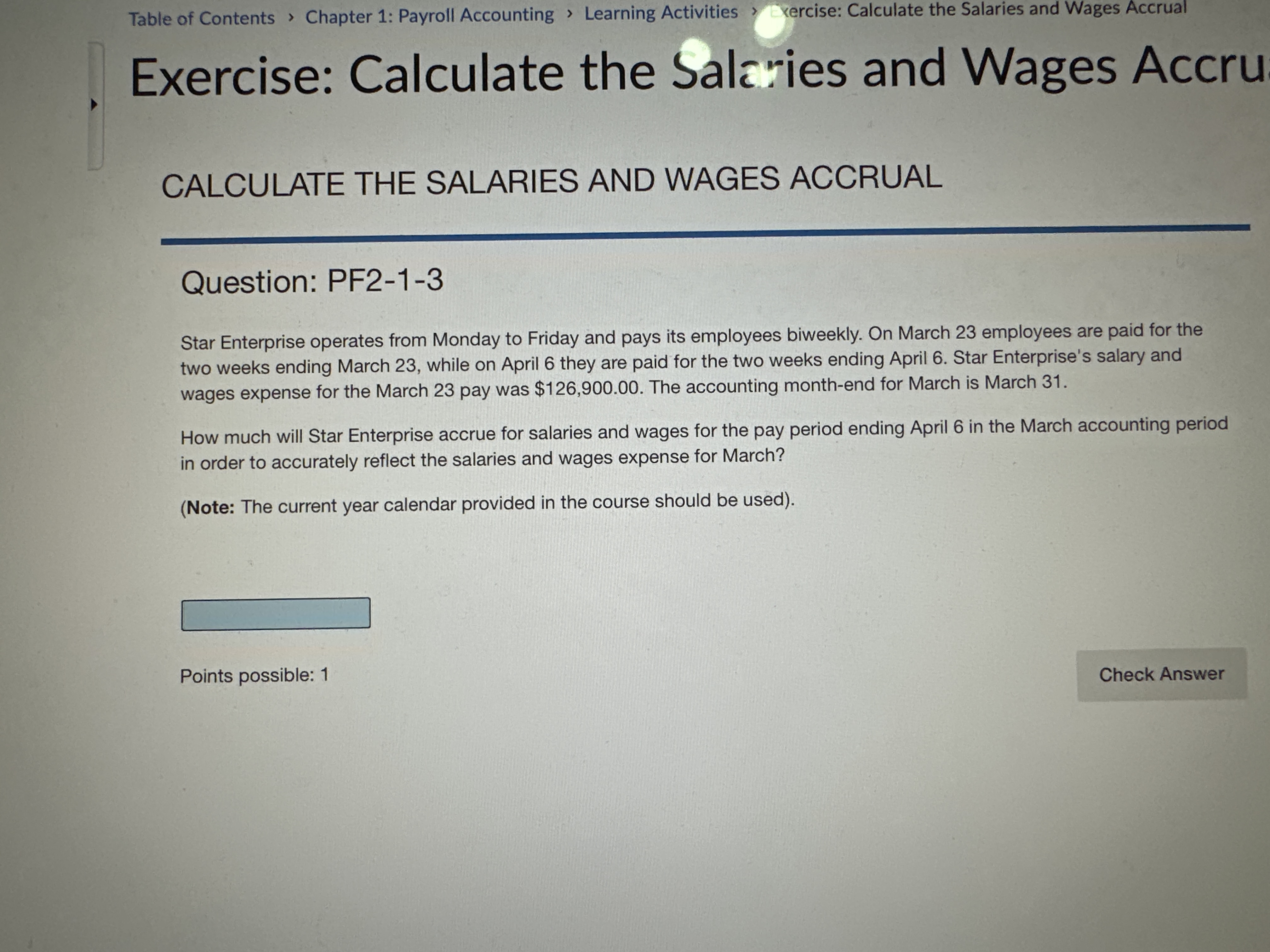 Question: PF 2 - 1 - 3 Star Enterprise operates