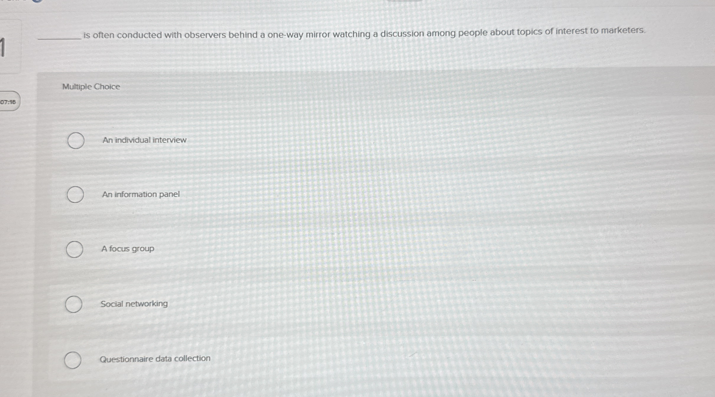 q , is often conducted with observers behind a