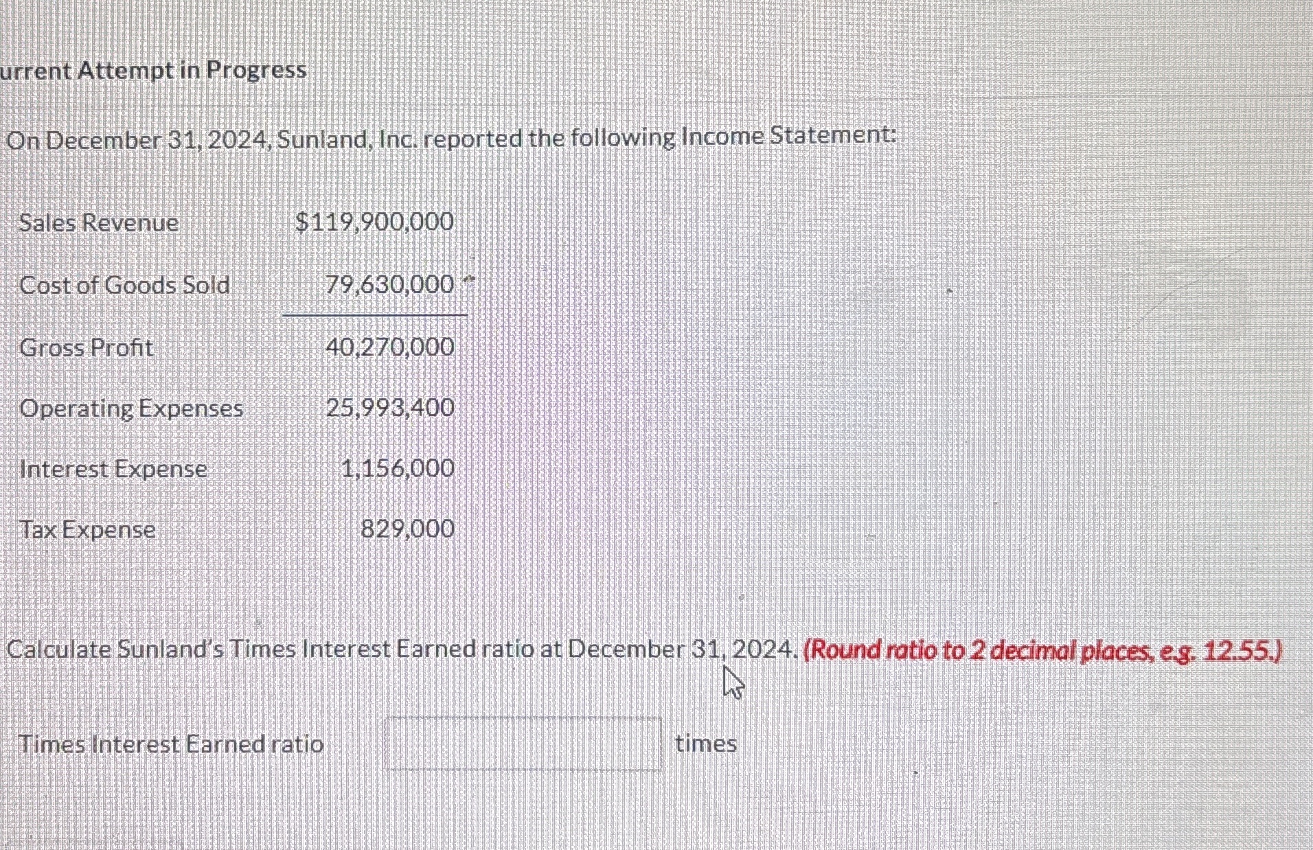 urrent Attempt in Progress On December 3 1 , 2 0