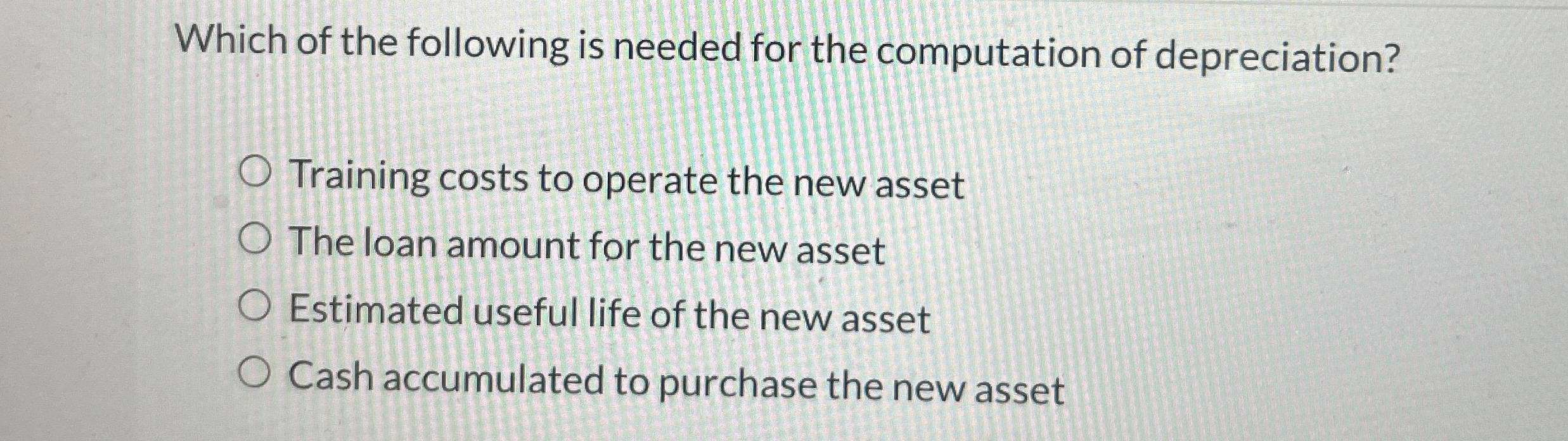 Which of the following is needed for the