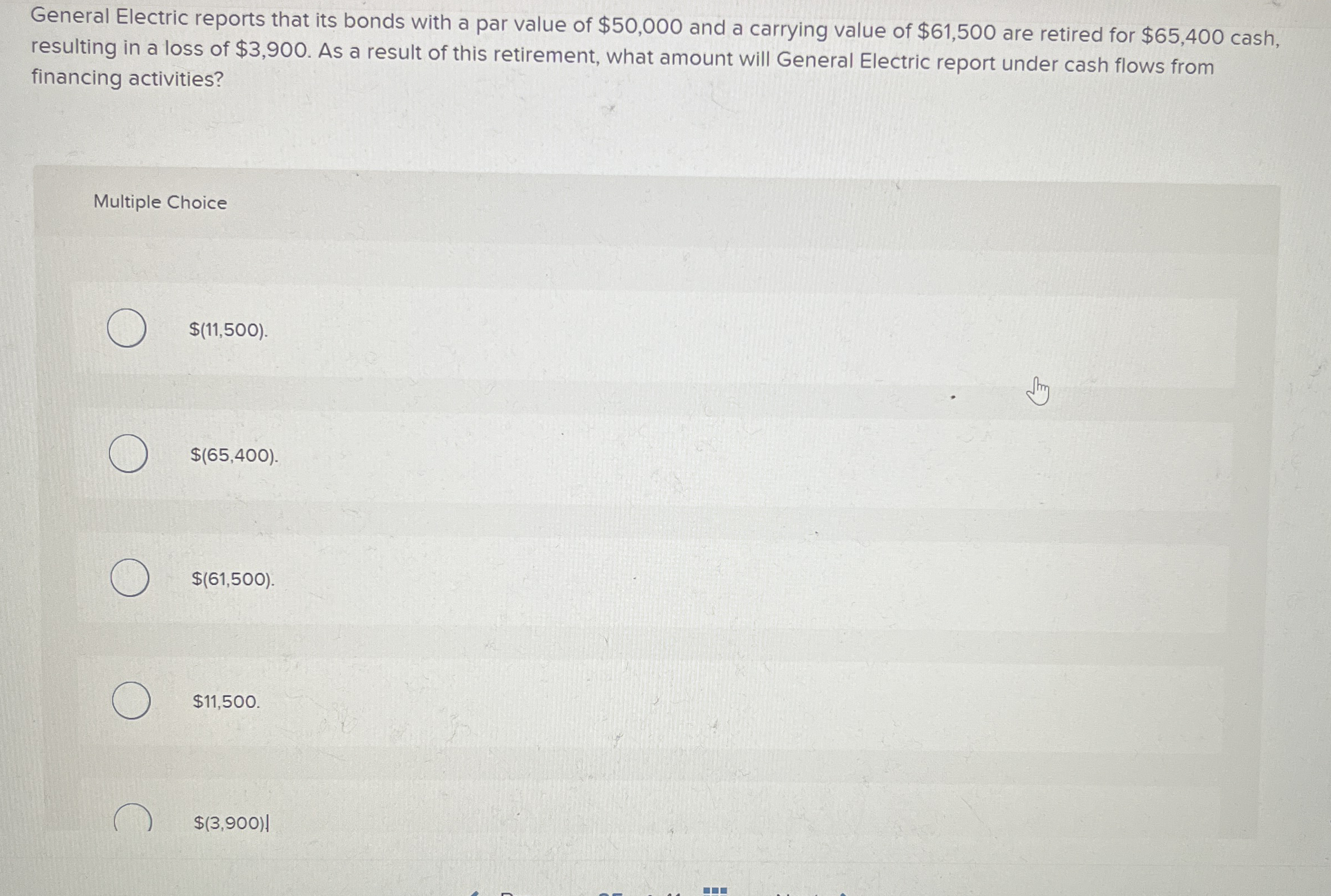 General Electric reports that its bonds with a