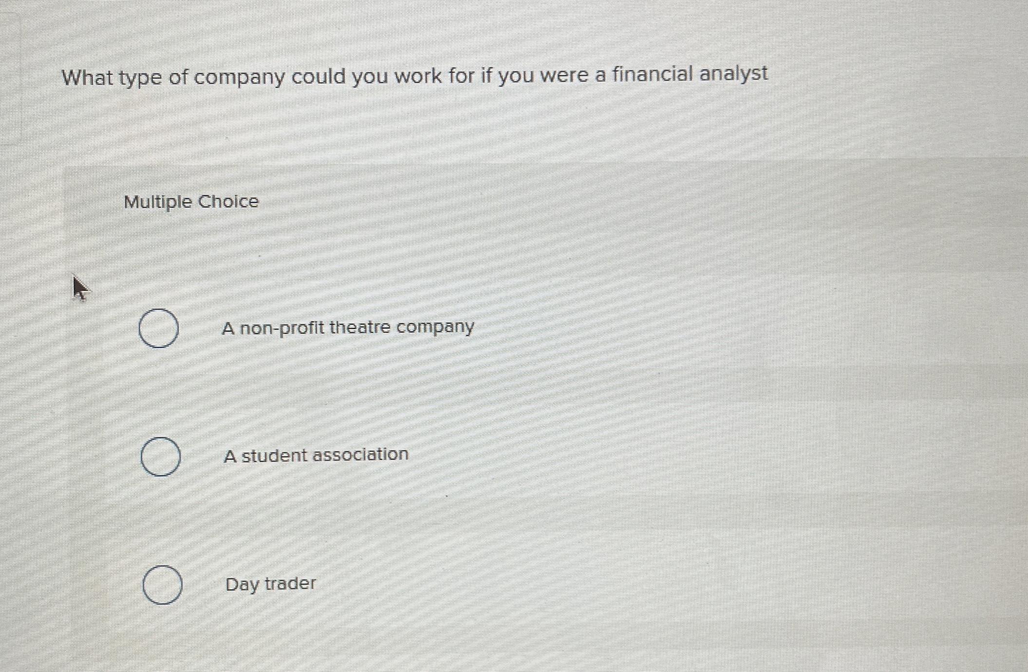 What type of company could you work for if you