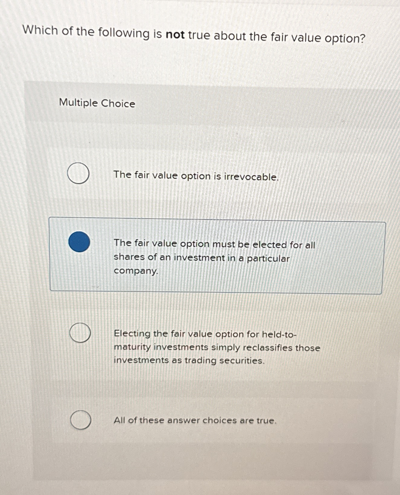 Which of the following is not true about the fair