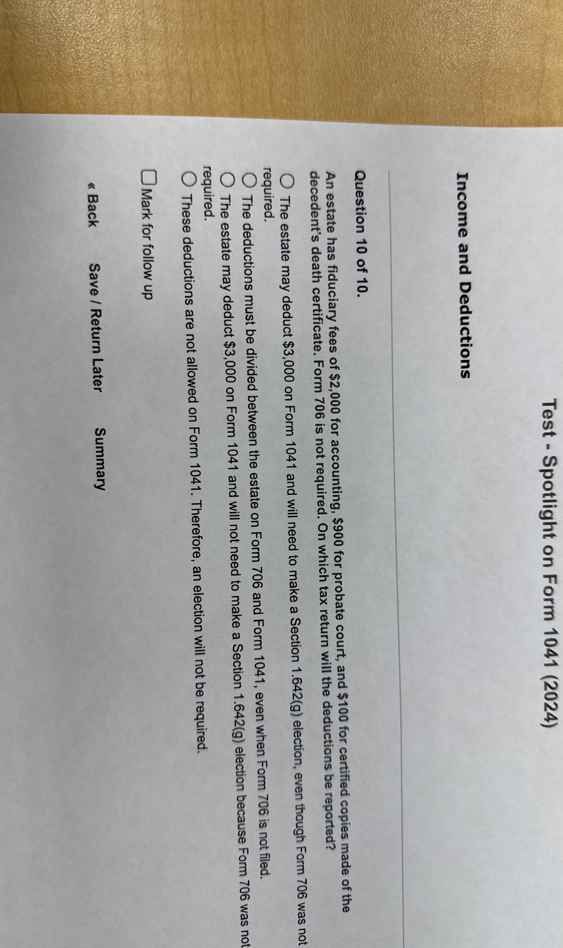 Test - Spotlight on Form 1 0 4 1 ( 2 0 2 4 )