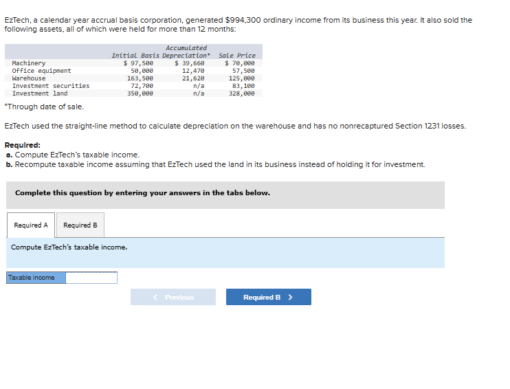 Answer required A and B please. EzTech, a