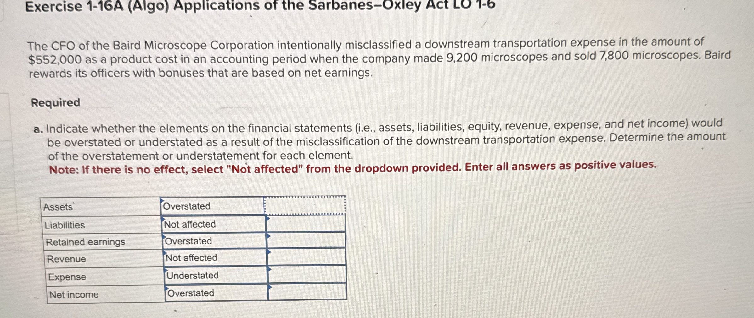 Exercise 1 - 1 6 A ( Algo ) Applications of the