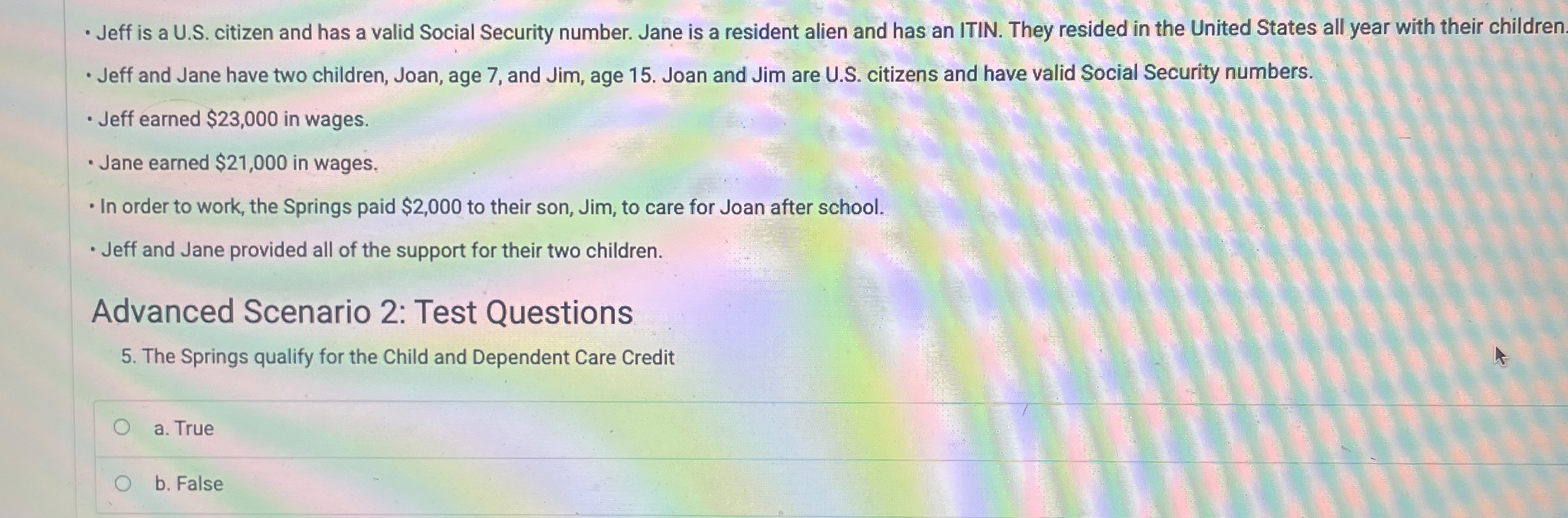 Jeff is a U . S . citizen and has a valid Social