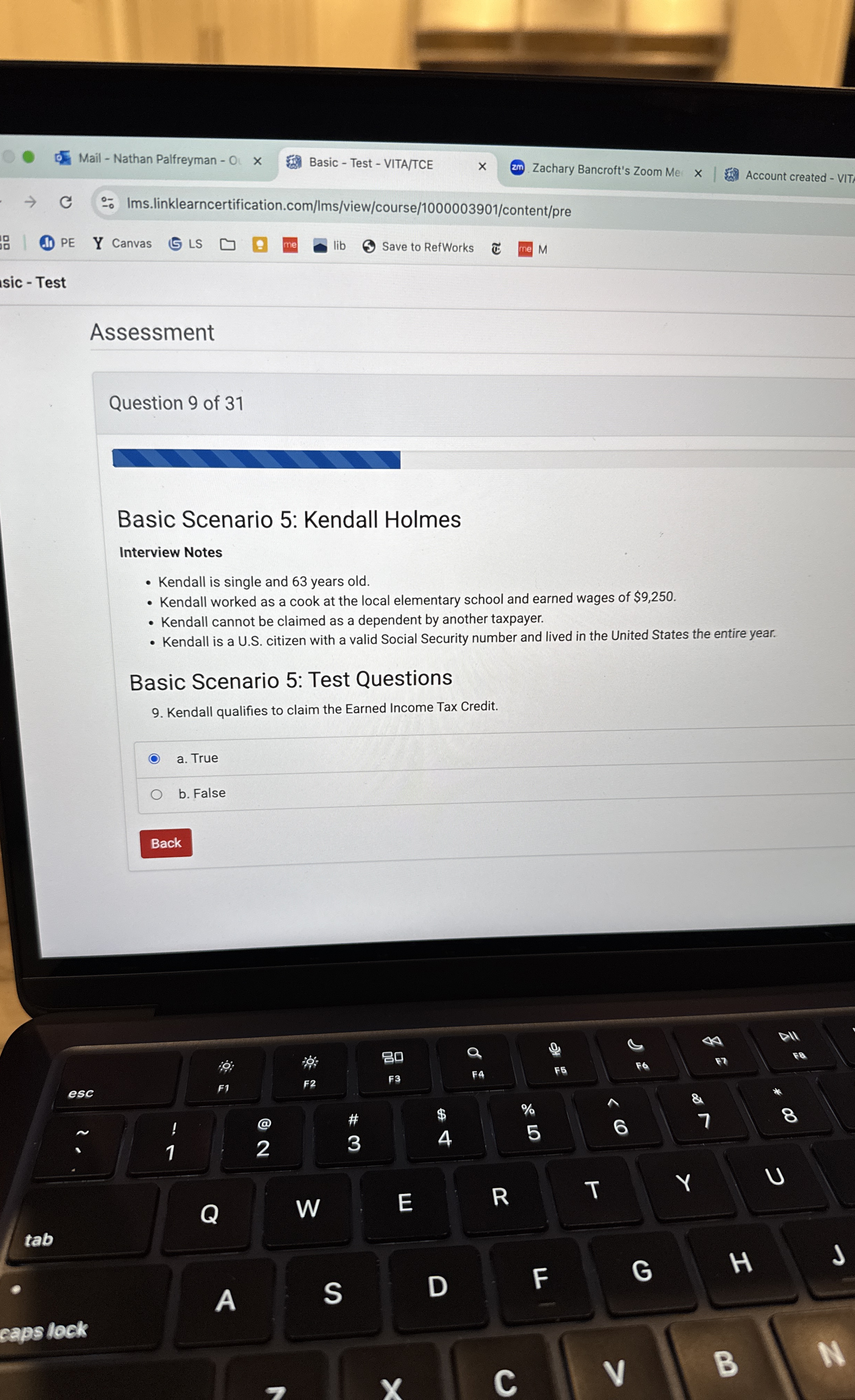 Mail - Nathan Palfreyman - O Basic - Test - VITA