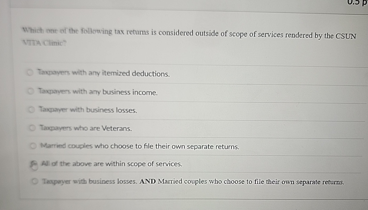 Which one of the following tax returns is