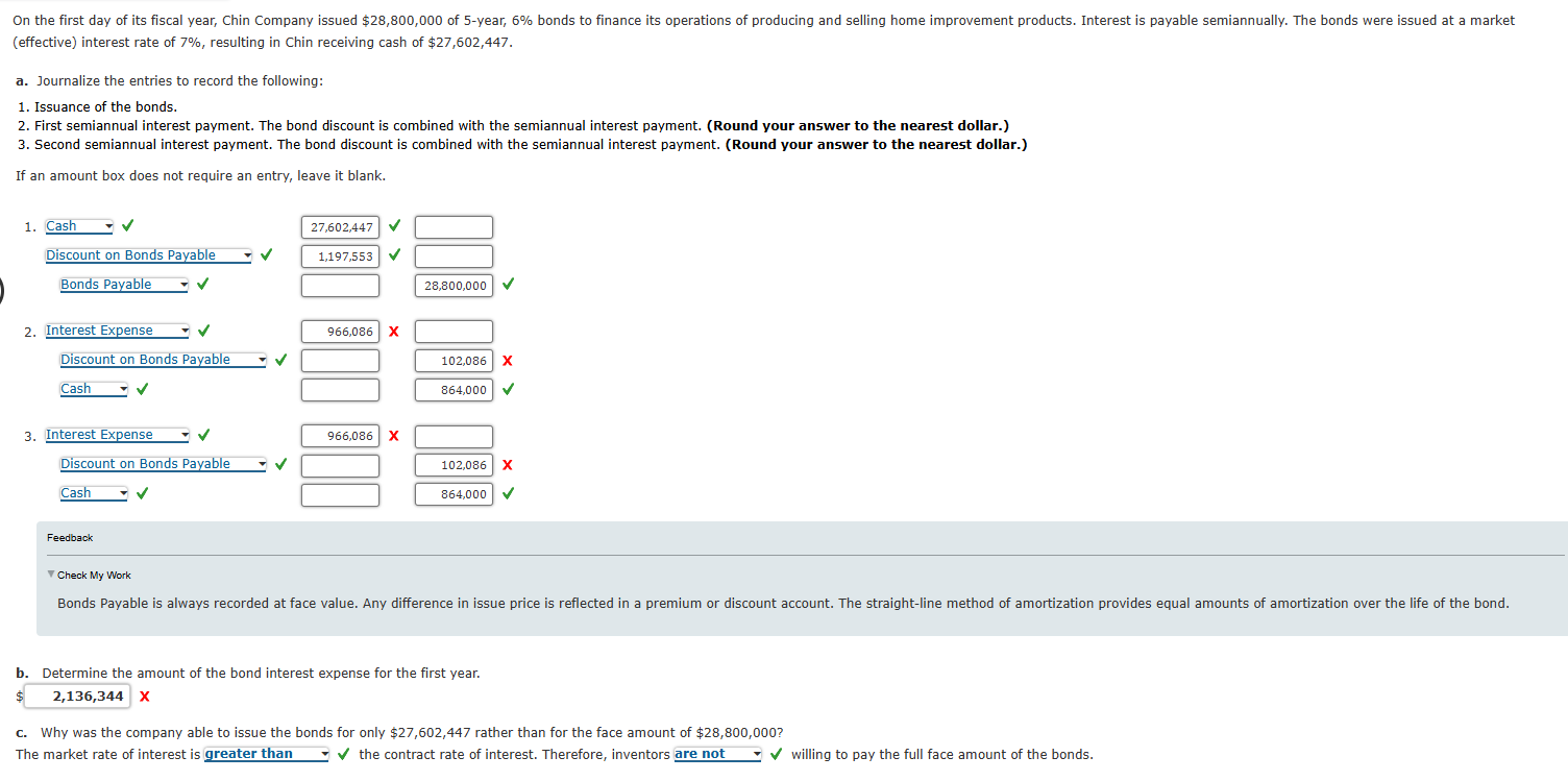 Feedback V Check My Work b . Determine the amount