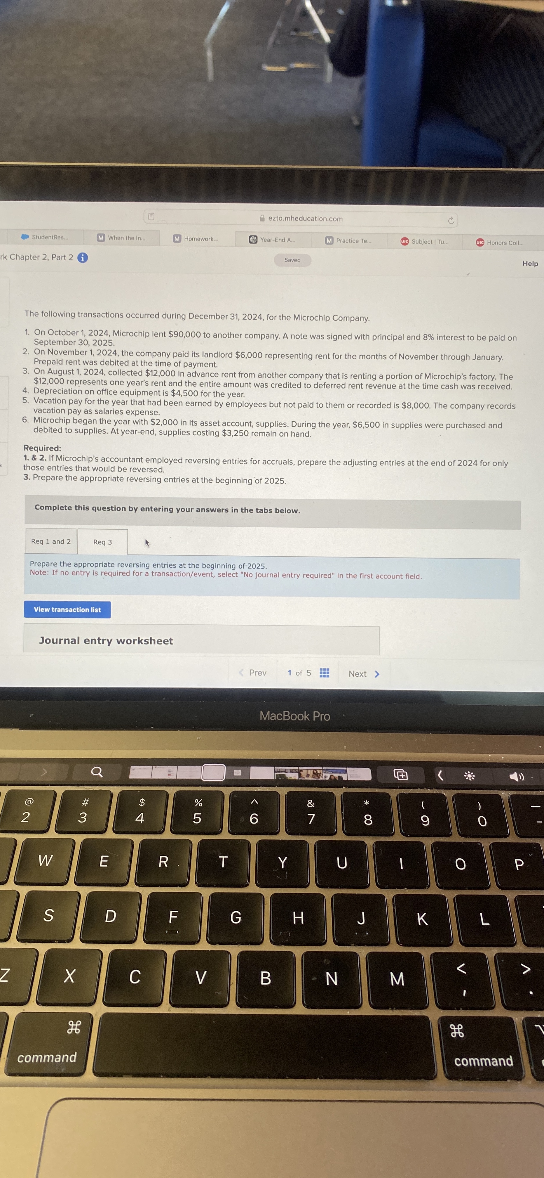 rk Chapter 2 , Part 2 i Saved Help The following