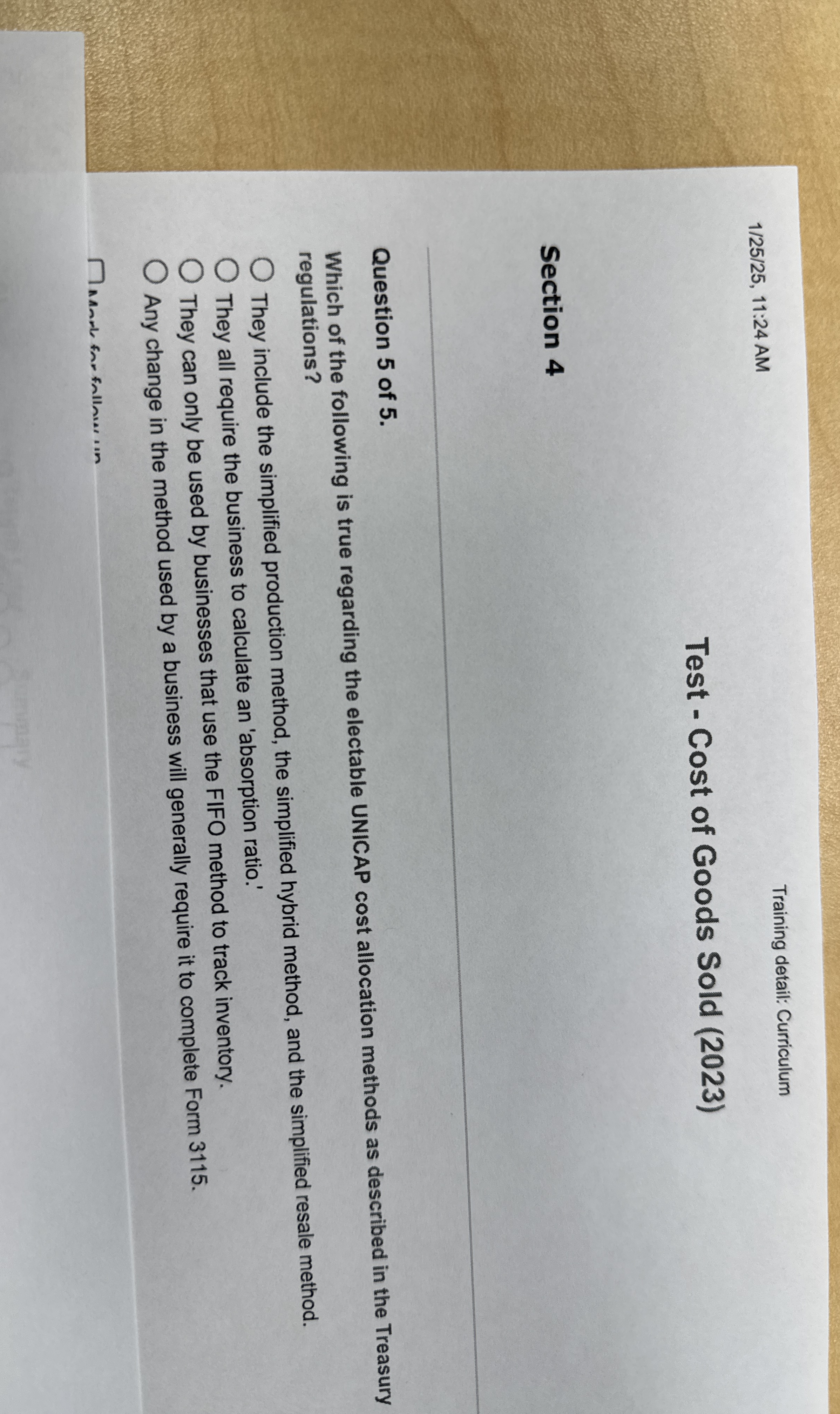 1 2 5 ? 2 5 , 1 1 : 2 4 AM Training detail: