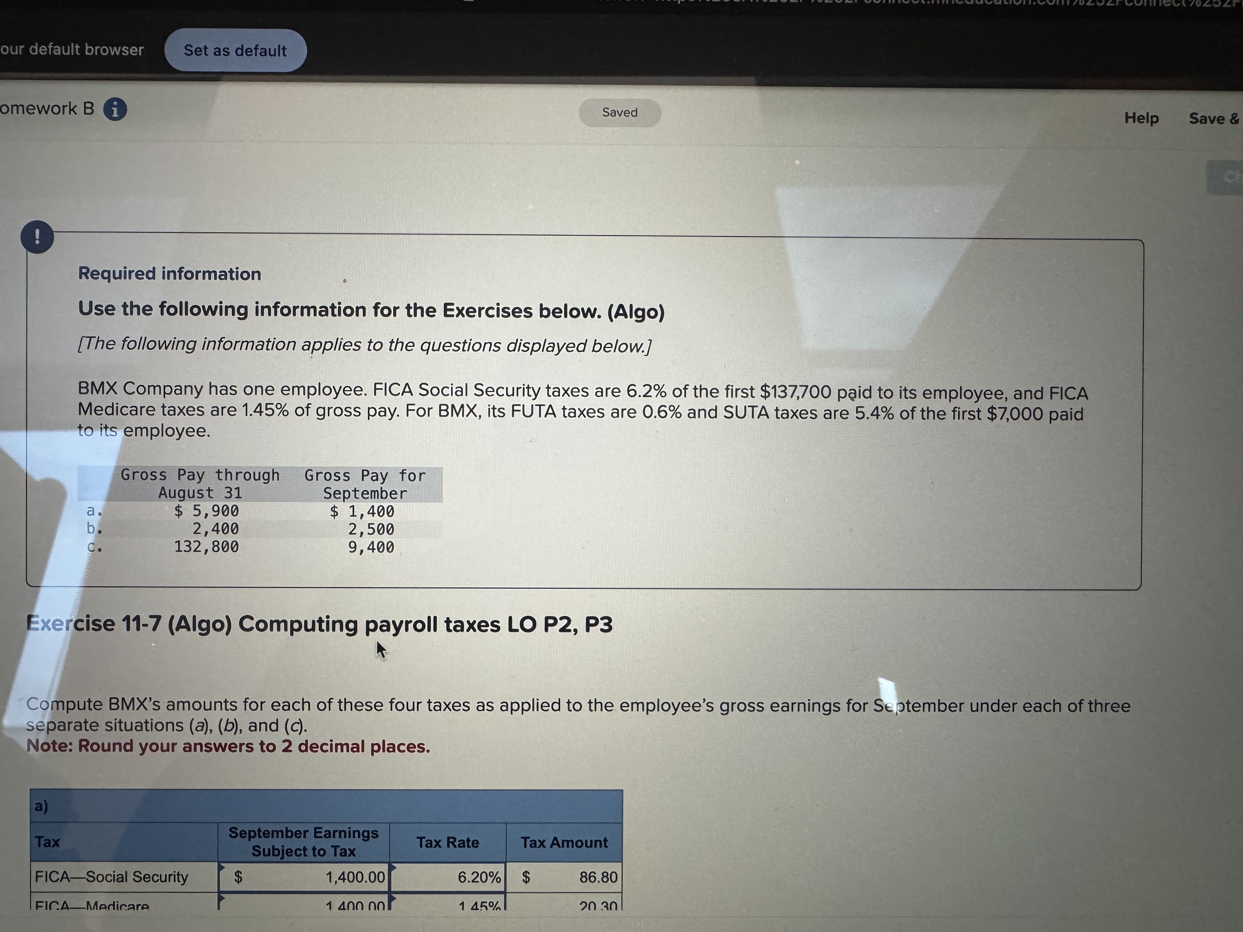 our default browser Set as default omework B i )