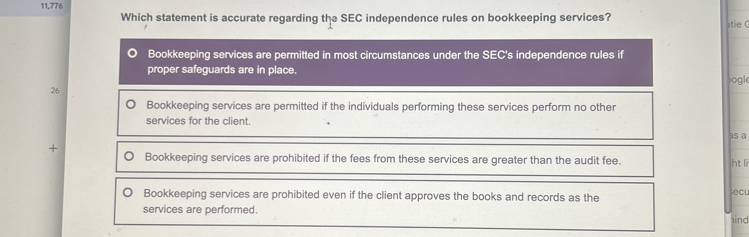 1 1 , 7 7 6 Which statement is accurate regarding