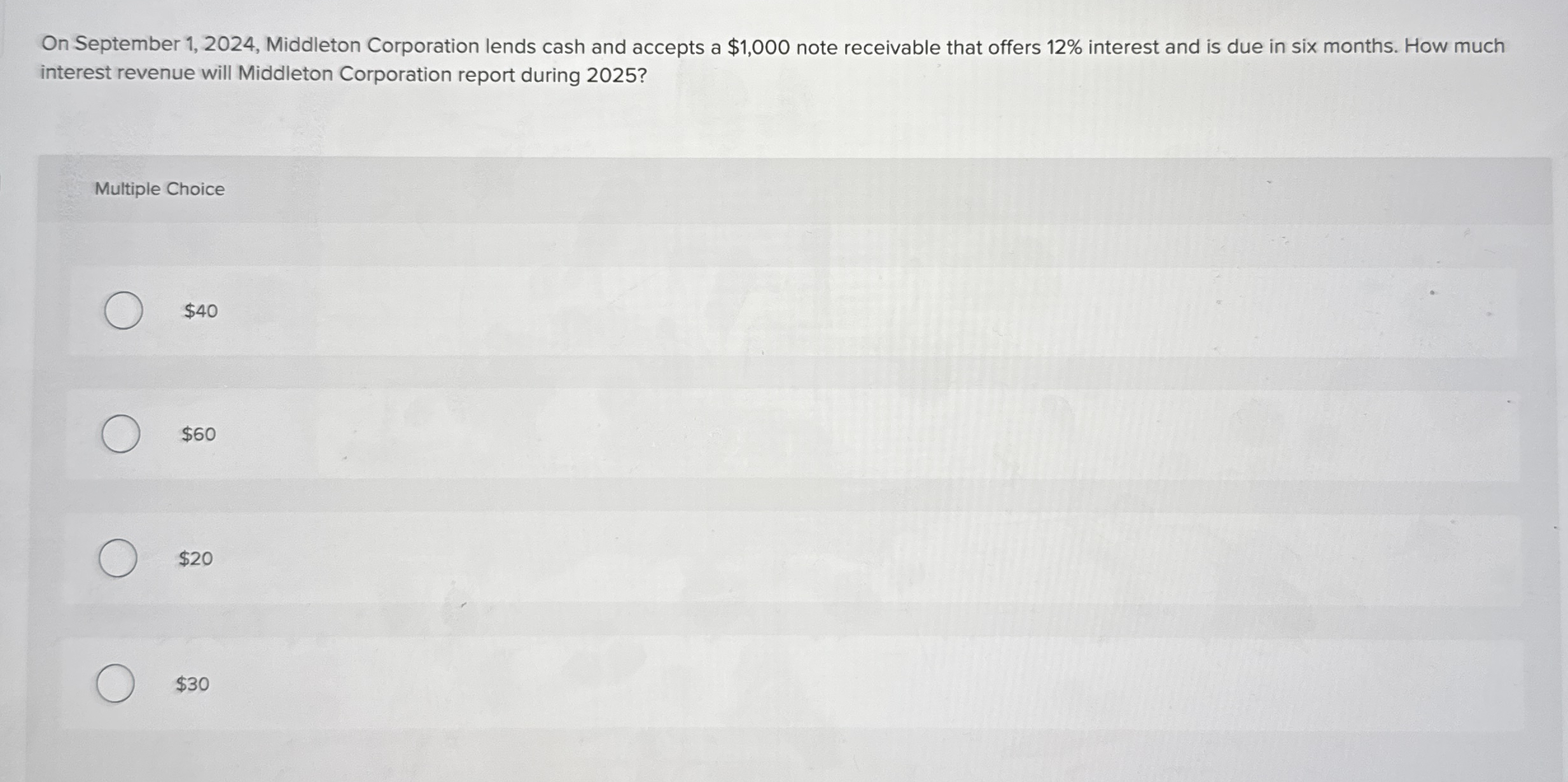 On September 1 , 2 0 2 4 , Middleton Corporation