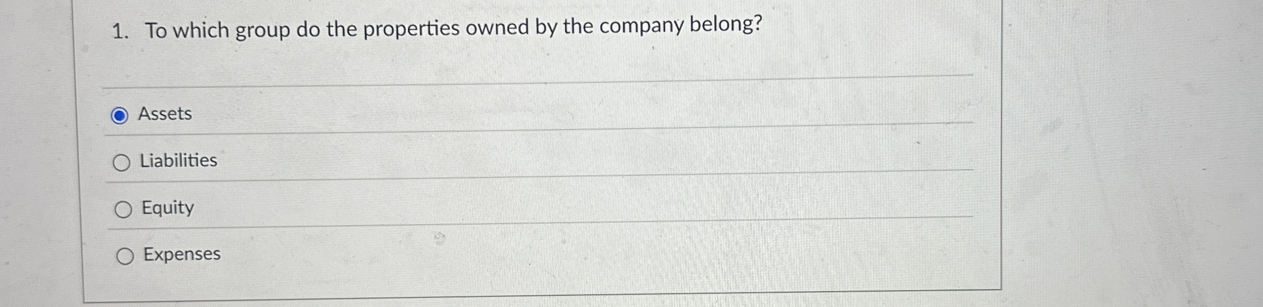 To which group do the properties owned by the