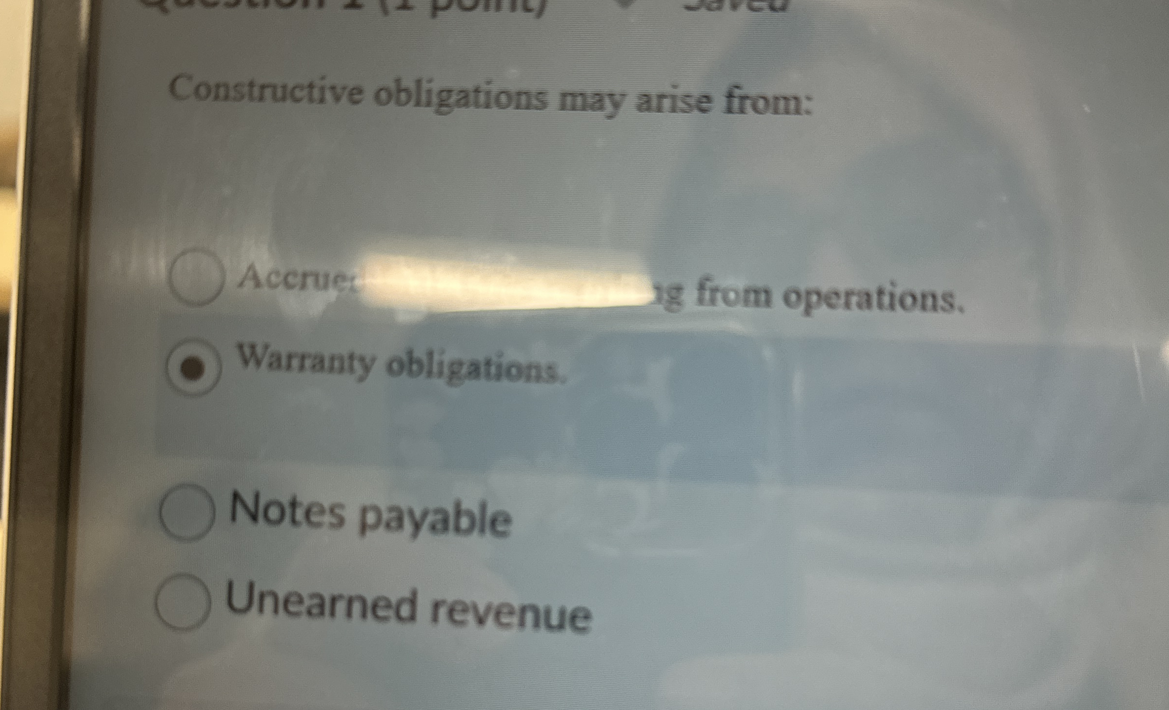 Constructive obligations may arise from: Accrues