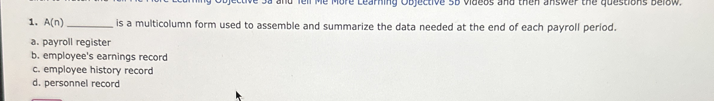 A ( n ) is a multicolumn form used to assemble