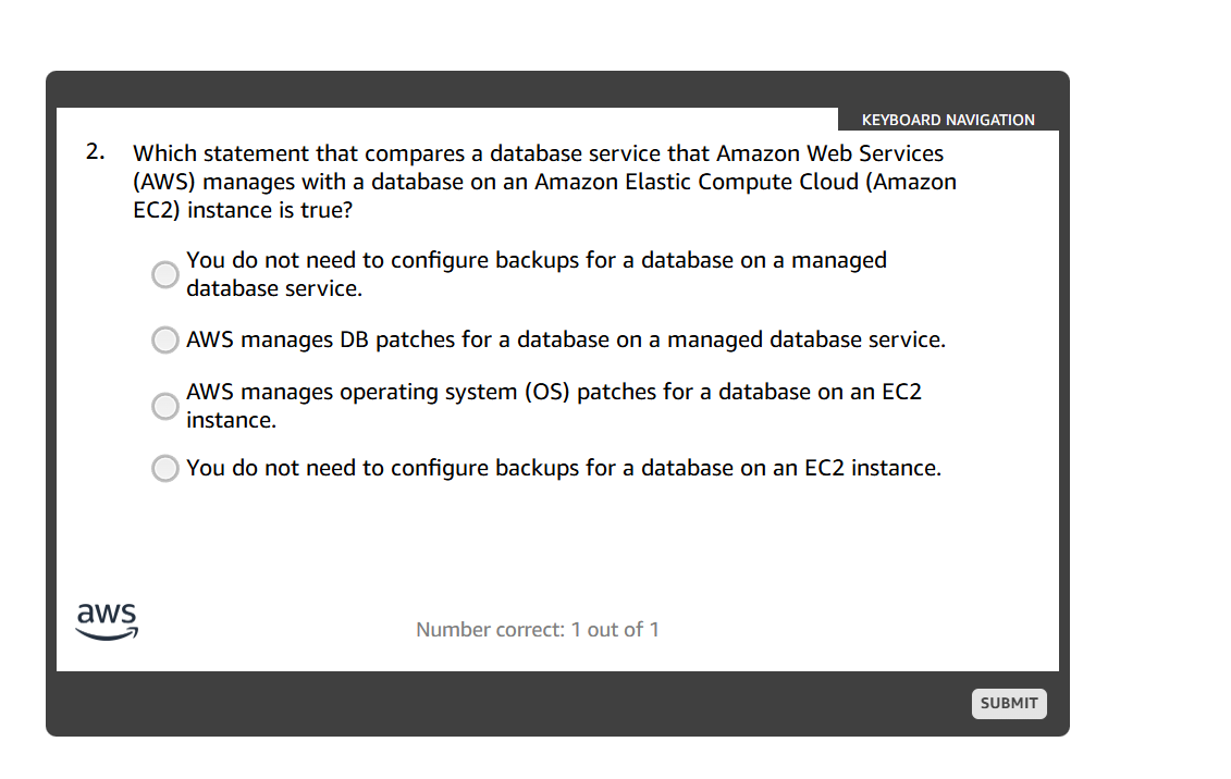 answer KEYBOARD NAVIGATION 2. Which statement
