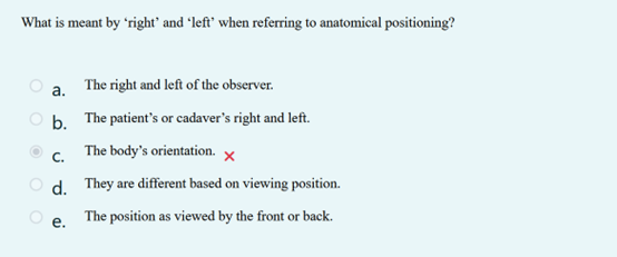 CHECK What is meant by 'right' and 'left' when