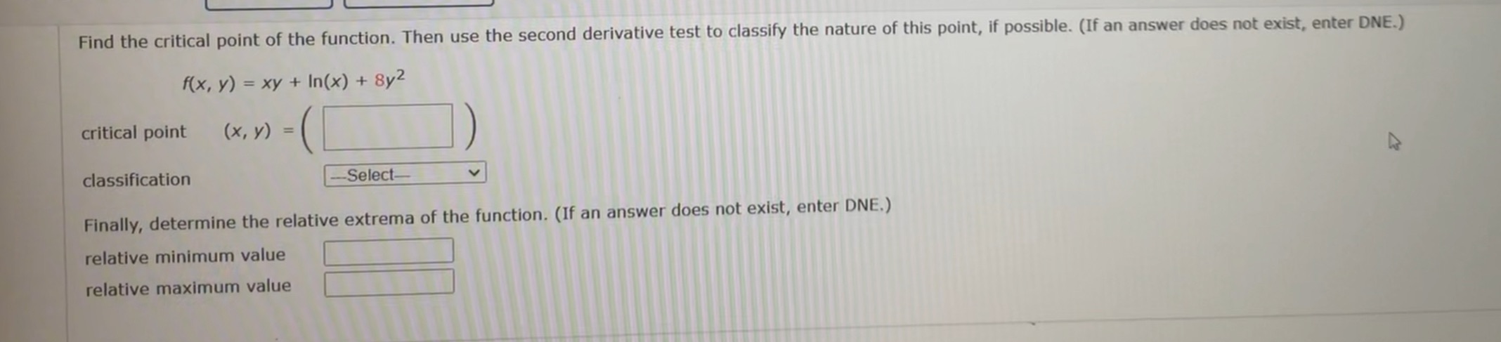 please help with this question Find the critical